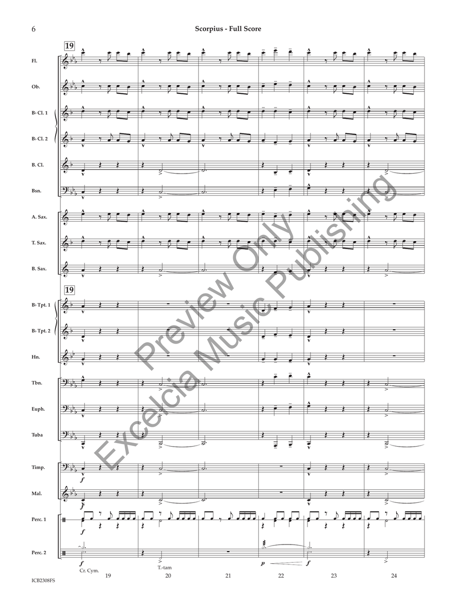 Scorpius (Score) Scorpius (Score) Concert Band scores gallery preview page 7