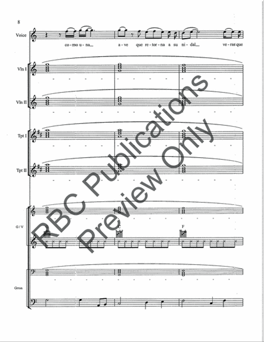 Y Volvere Voice scores gallery preview page 10