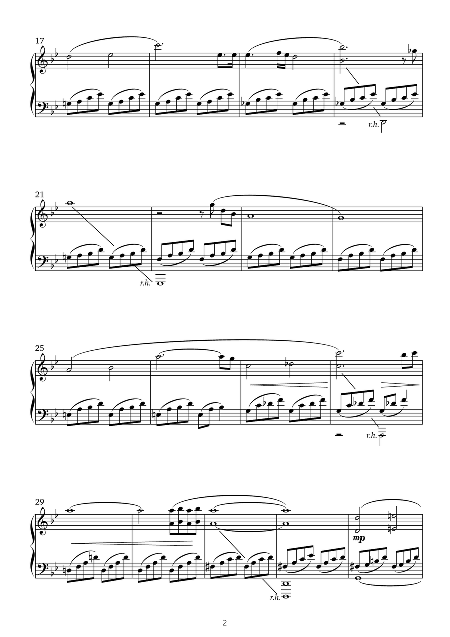 Song For Katie Piano Solo scores gallery preview page 2