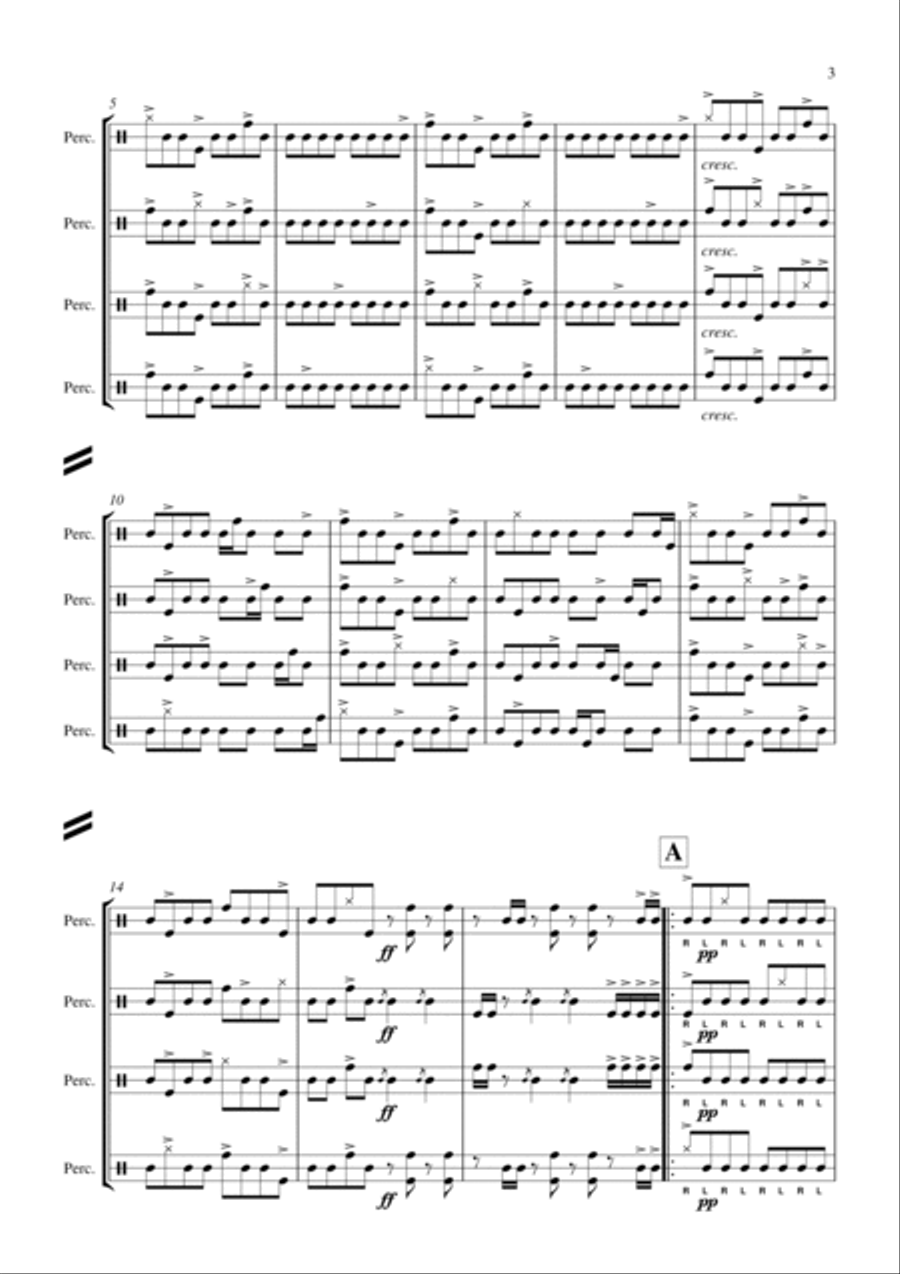 There's No 'I' in it Percussion Ensemble scores gallery preview page 4