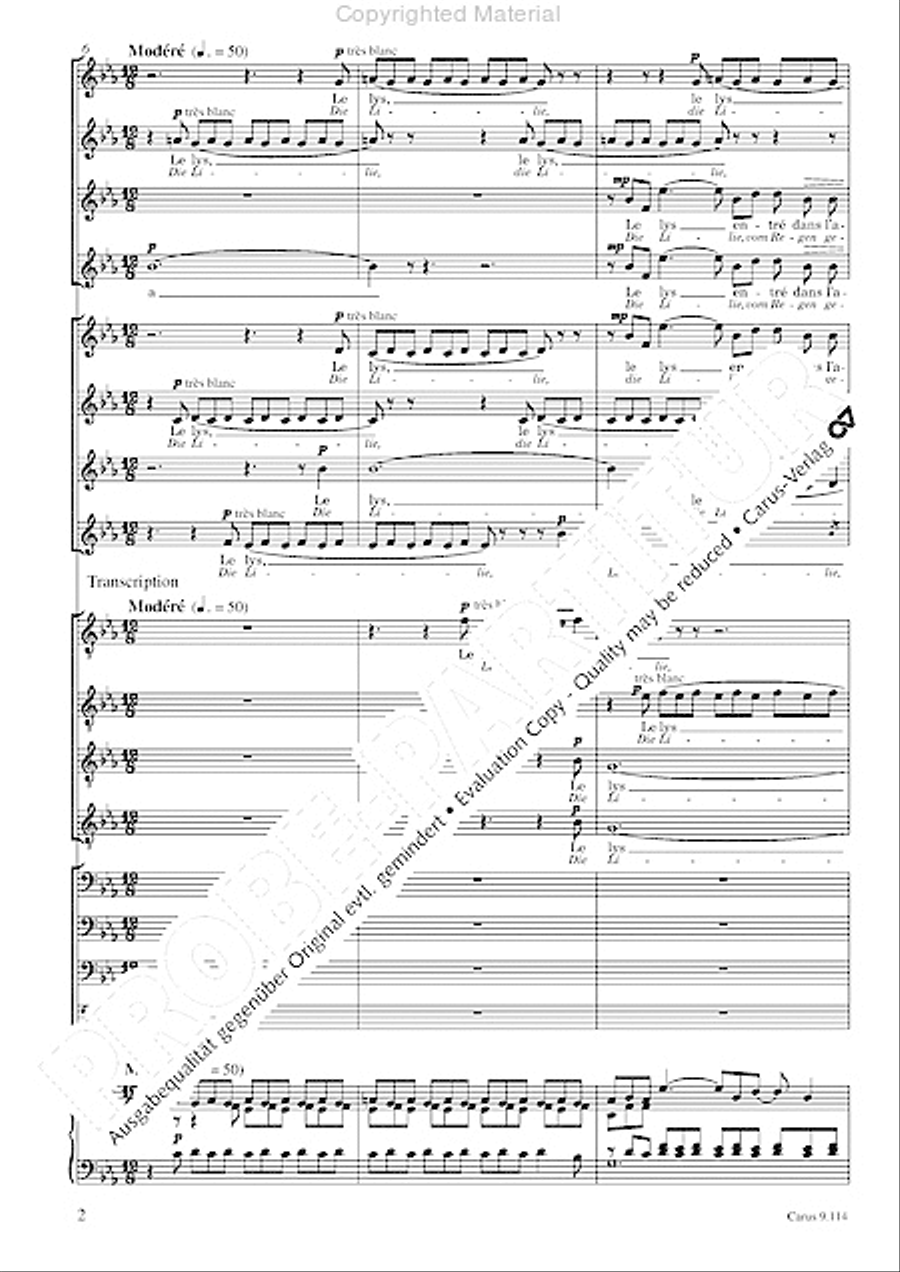 Trois Fragments de son Trois Fragments de son Choir scores gallery preview page 5