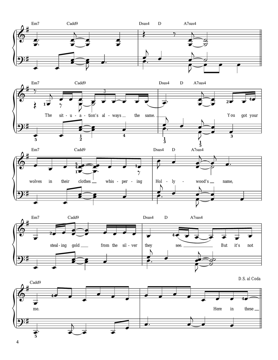City Easy Piano scores gallery preview page 4