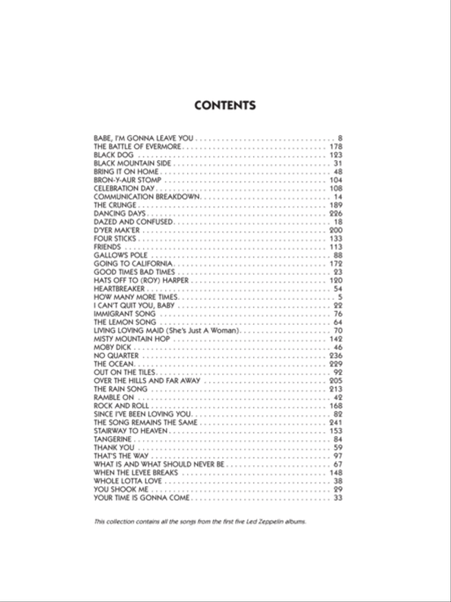 Led Zeppelin Complete - Intermediate Guitar Electric Guitar scores gallery preview page 2