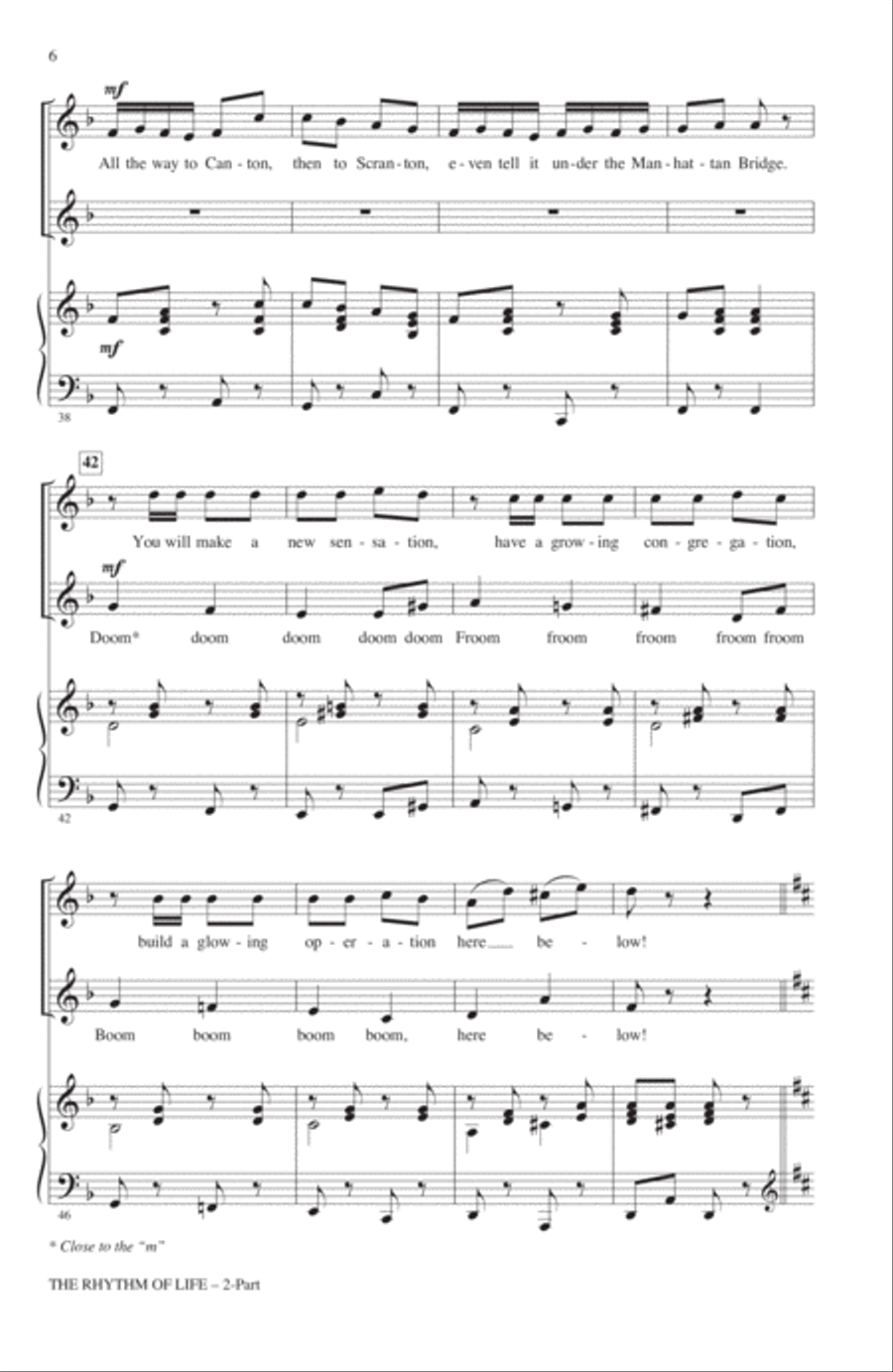 The Rhythm Of Life (from Sweet Charity) (arr. John Leavitt) 2-Part scores gallery preview page 5