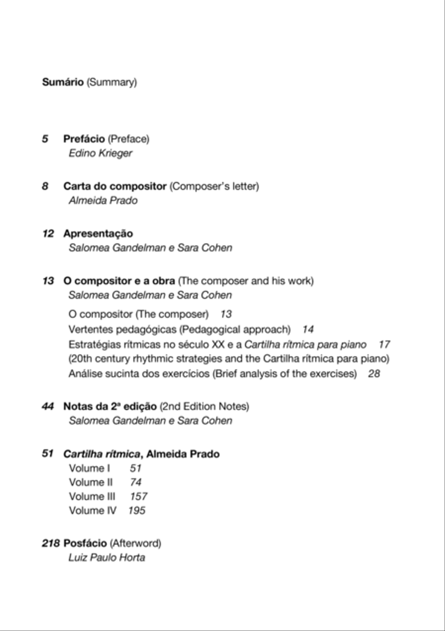 Cartilha Ritmica para Piano (Rhythmic Primer for Piano) Piano Method scores gallery preview page 4