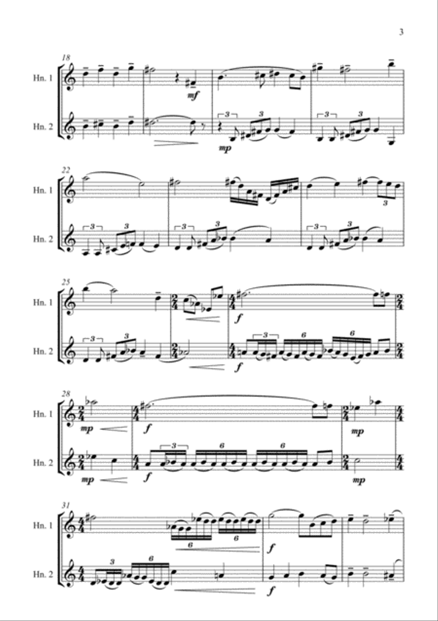 Star Trek(r) II - The Wrath Of Khan Brass Duet scores gallery preview page 3