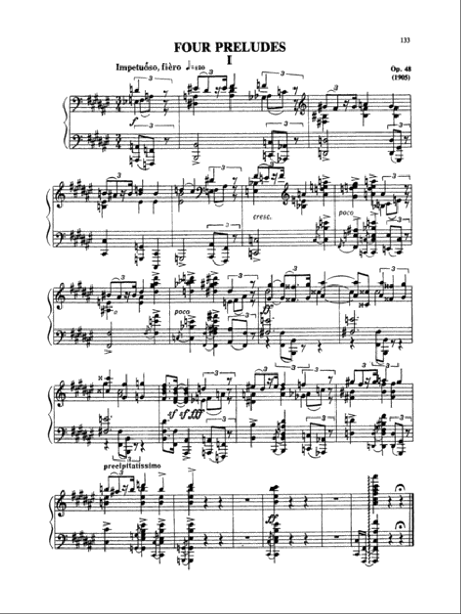 Scriabin: Preludes Scriabin: Preludes Piano Solo scores gallery preview page 1