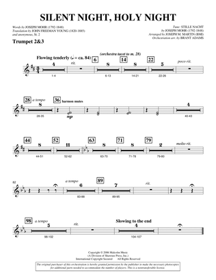 Silent Night, Holy Night (from "carols For Choir And Congregation") - Bb Trumpet 2,3