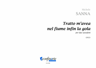 Book cover for Michele Sanna: Tratto m'avea nel fiume infin la gola (ES-23-060)