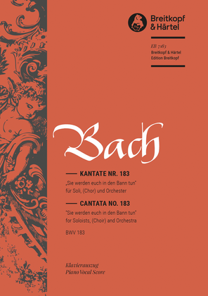 Book cover for Cantata BWV 183 "Sie werden euch in den Bann tun"
