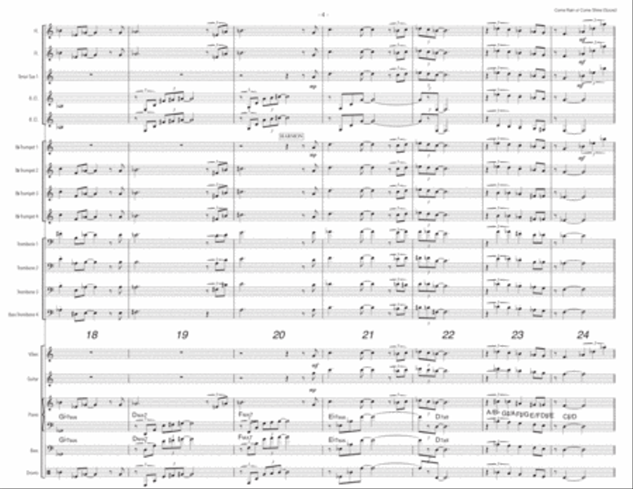 Come Rain Or Come Shine Large Ensemble scores gallery preview page 4