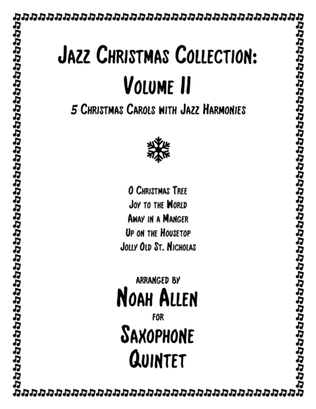 Book cover for Jazz Christmas Collection: Volume II (Saxophone Quintet)