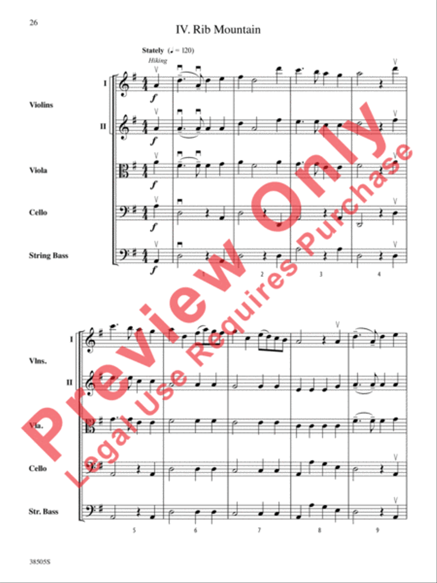 A Wisconsin Tableau String Orchestra scores gallery preview page 27