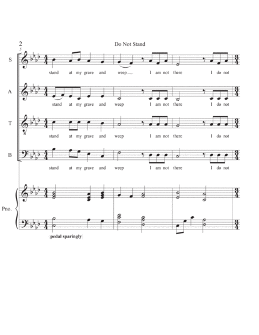 Do Not Stand 4-Part scores gallery preview page 2