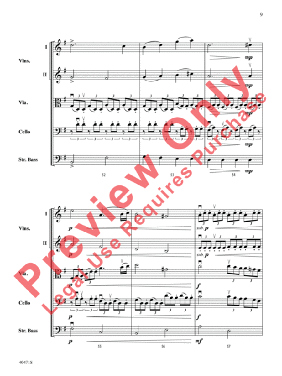 Sonata Pathetique String Orchestra scores gallery preview page 10