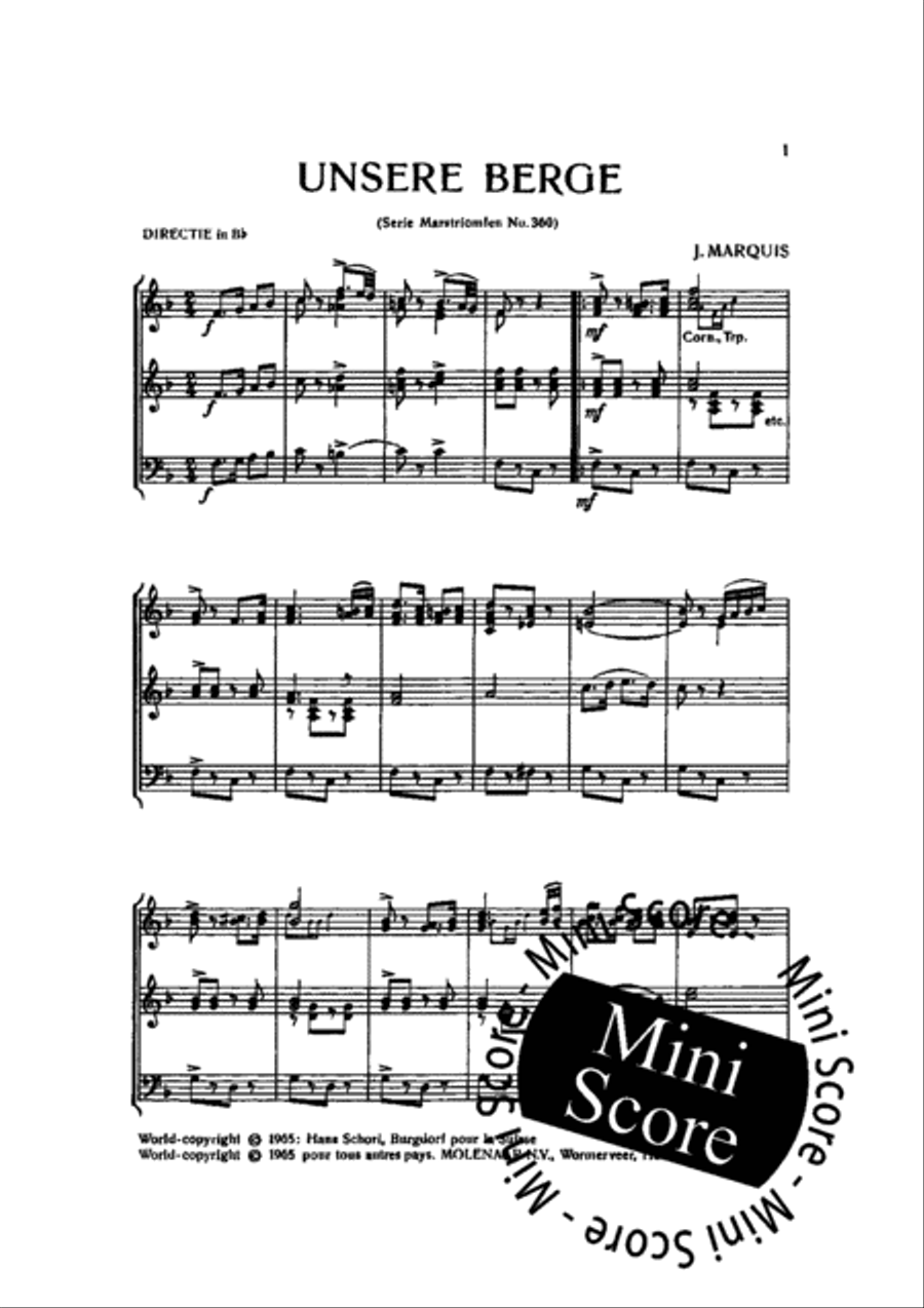 Unsere Berge Concert Band - Sheet Music page 3