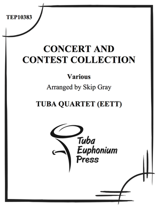 Book cover for Concert and Contest Collection for Tuba-Euphonium Quartet
