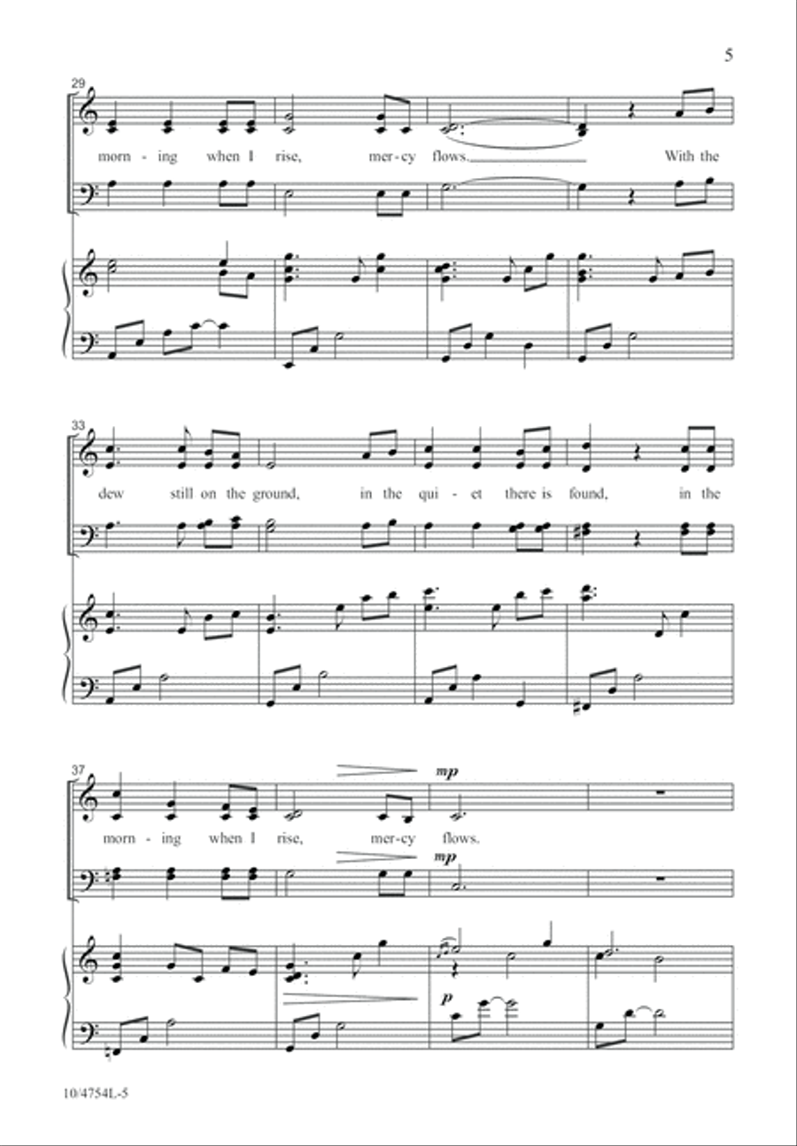Mercy Flows 4-Part scores gallery preview page 5