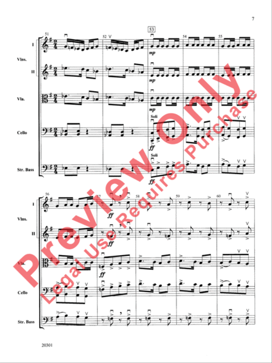 Acrobats String Orchestra scores gallery preview page 8