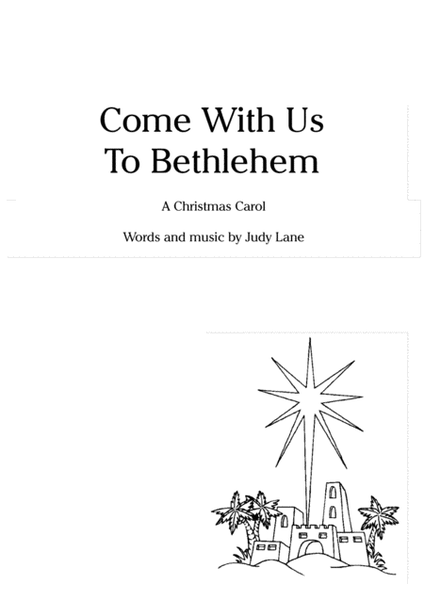 Come With Us To Bethlehem - For childrens choir (2 parts) and piano image number null