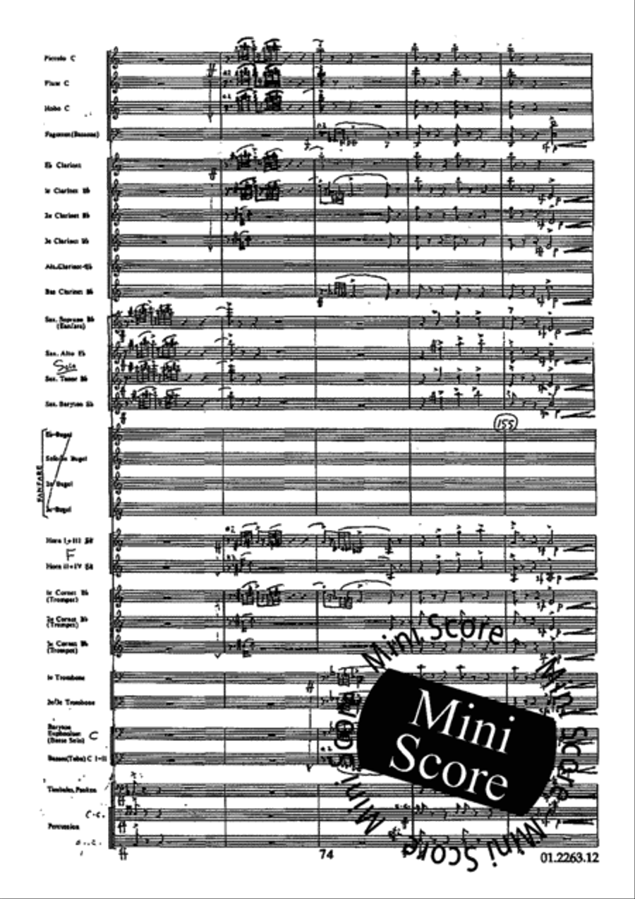 Concerto Grosso Concert Band scores gallery preview page 78
