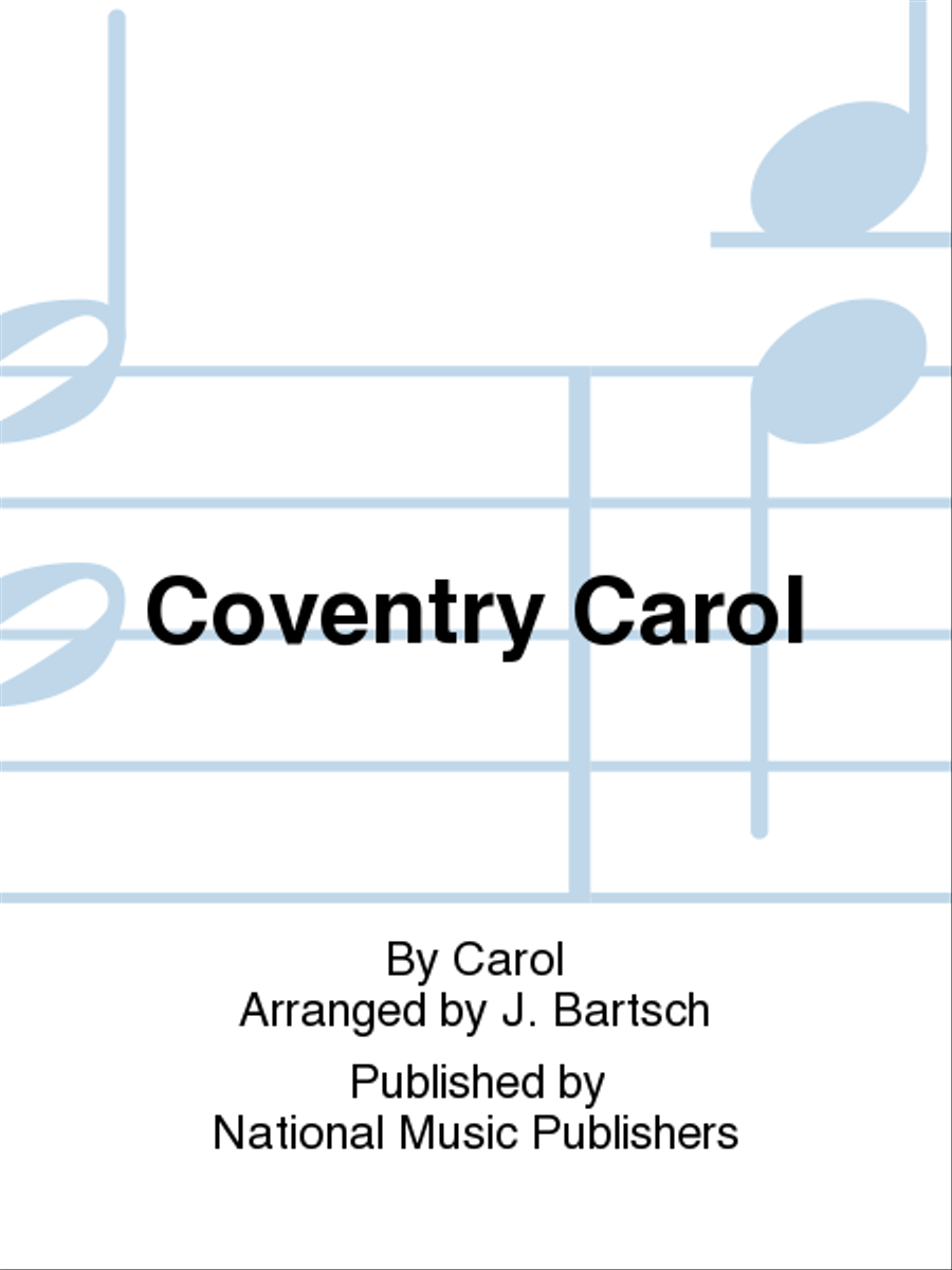 Coventry Carol 5-Octaves scores gallery preview page 1