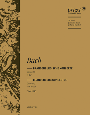 Book cover for Brandenburg Concerto No. 1 in F major BWV 1046