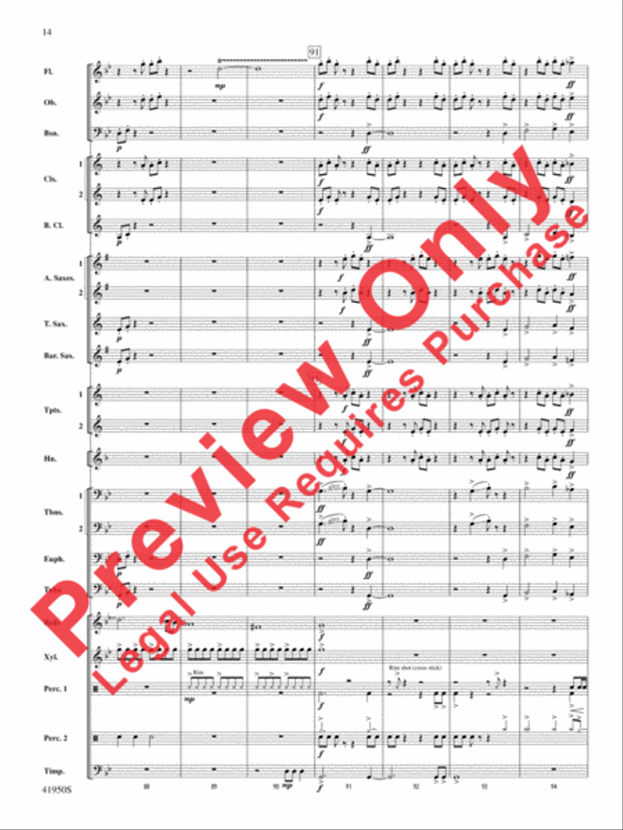 Mechanism Concert Band scores gallery preview page 15