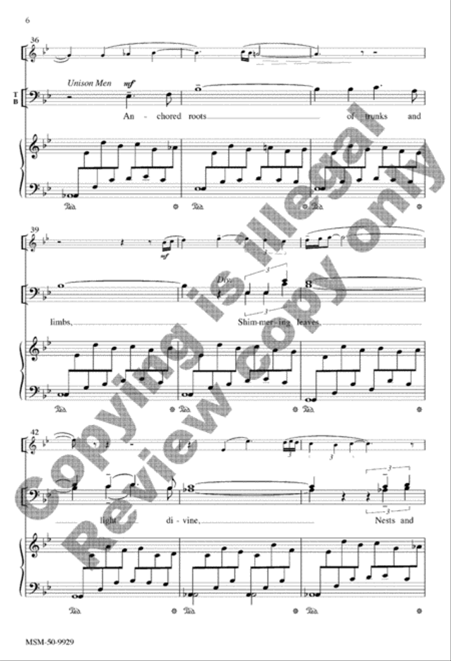 Ancient Waters Warmed with Life 4-Part scores gallery preview page 25