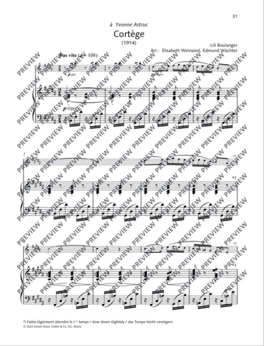 Introduction – Cortège Flute Solo scores gallery preview page 4