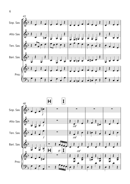 Dance of the Sugar Plum Fairy (Fantasia from Nutcracker) for Saxophone Quartet image number null