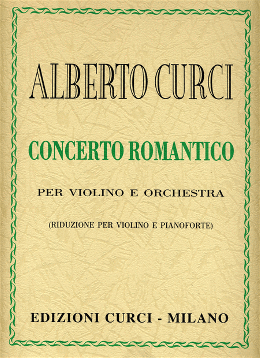 Concerto romantico per violino e orchestra Violin Solo scores gallery preview page 1