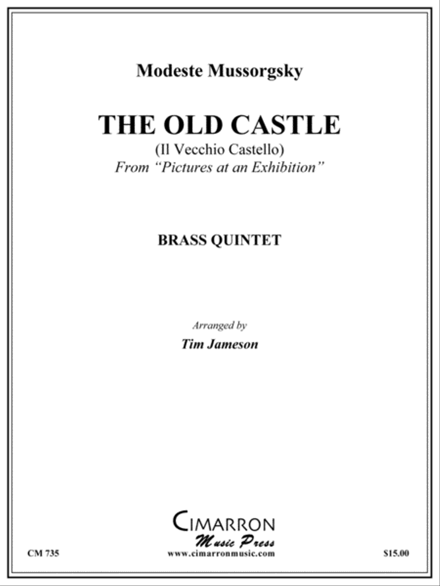 Old Castle from Pictures at an Exhibition Brass Quintet scores gallery preview page 1