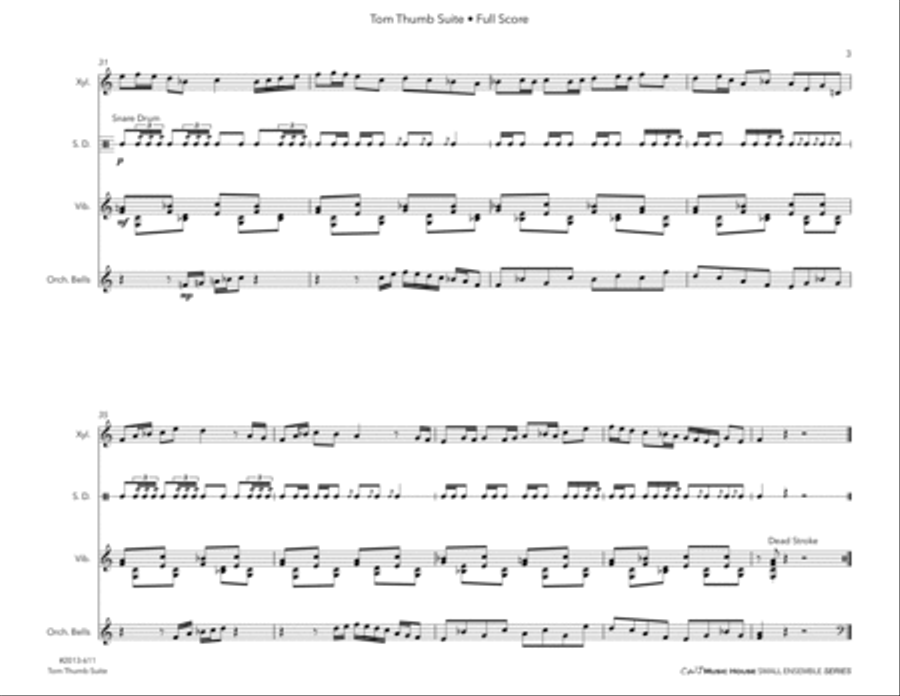 Tom Thumb Suite Percussion Ensemble scores gallery preview page 6