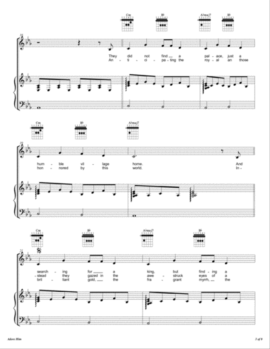 Adore Him Voice scores gallery preview page 4