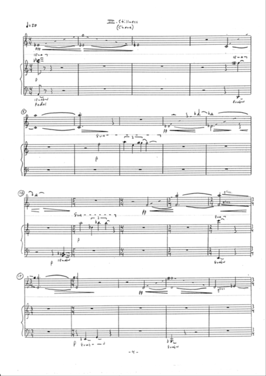 Five Haiku for clarinet and piano (a Zen experience) Woodwind Duet scores gallery preview page 6