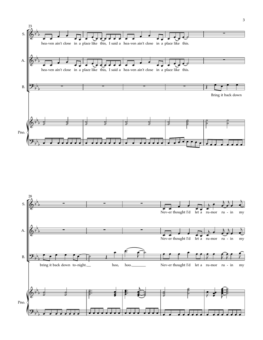 Somebody Told Me Somebody Told Me 3-Part scores gallery preview page 3
