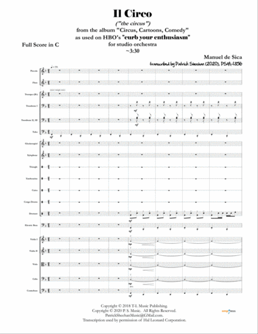 Eskimo Lumber Full Orchestra scores gallery preview page 1