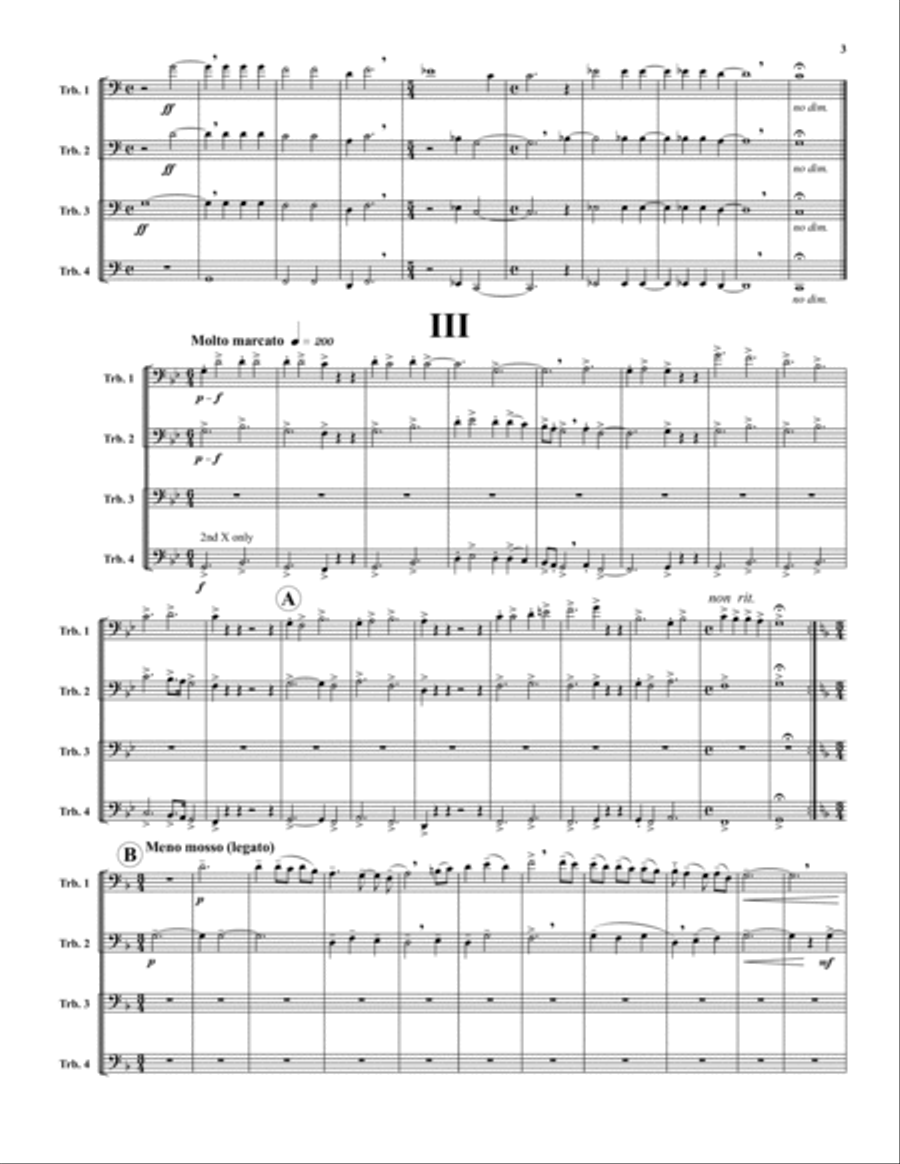 Three Organa Trombone Quartet scores gallery preview page 3
