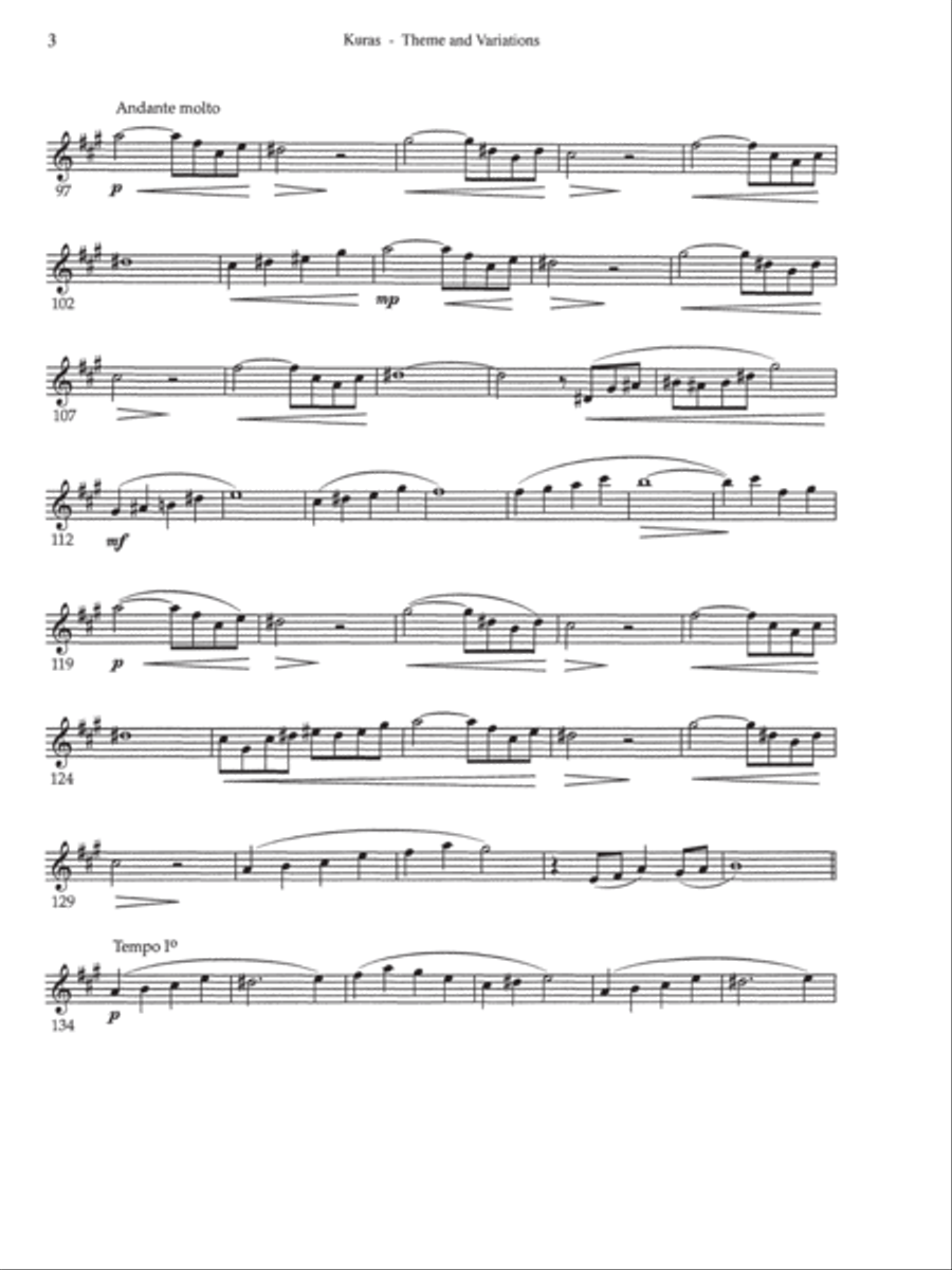 Theme and Variations Oboe scores gallery preview page 16