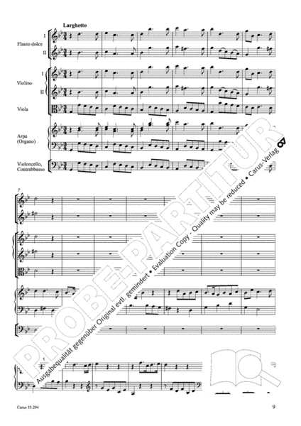 Concerto per la Harpa (Organo) in B