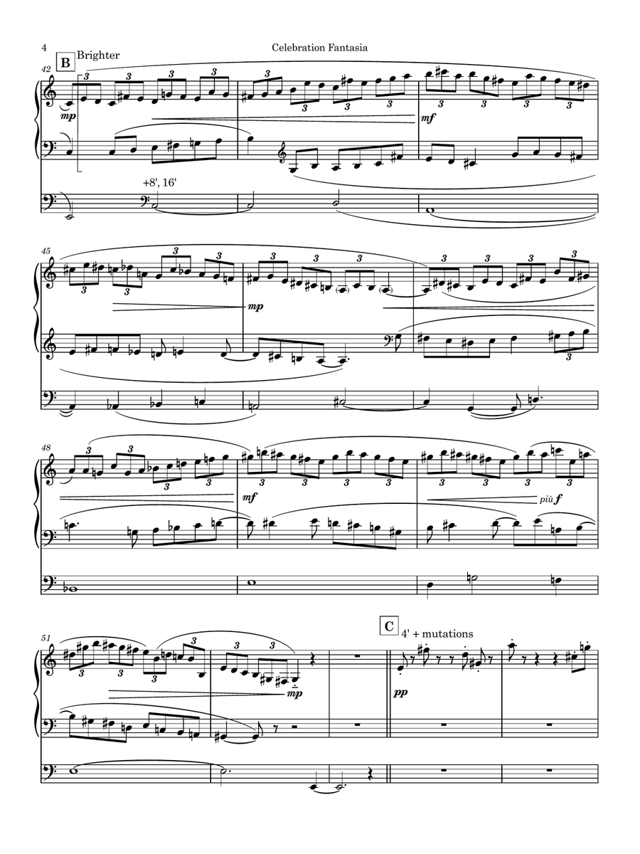 Celebration Fantasia Piano scores gallery preview page 4