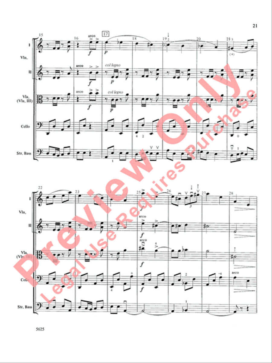 Serendipity Suite String Orchestra scores gallery preview page 22