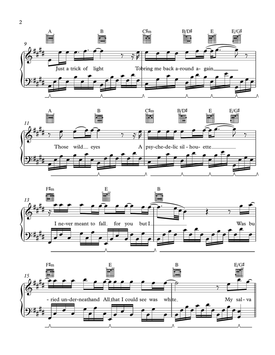 Salvation Piano, Vocal scores gallery preview page 2
