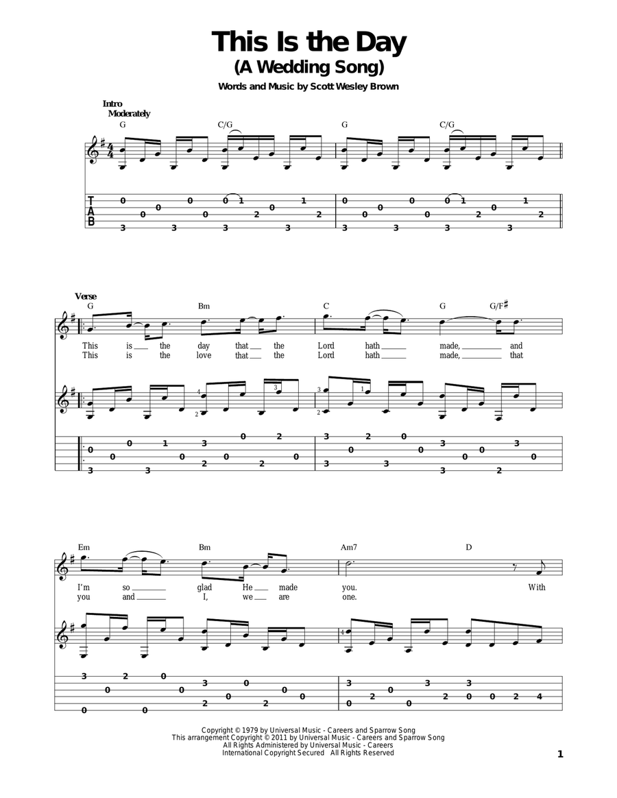 This Is The Day (A Wedding Song)