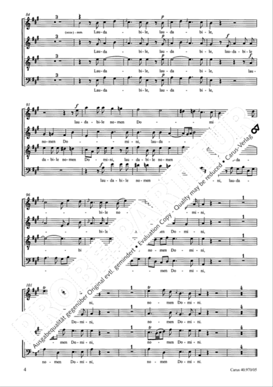 Laudate pueri SSA scores gallery preview page 5