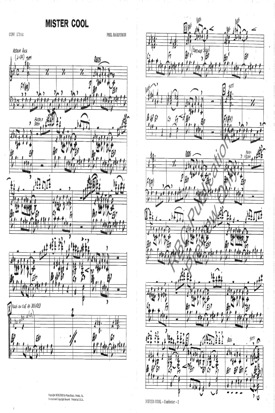 Mister Cool Jazz Ensemble scores gallery preview page 3