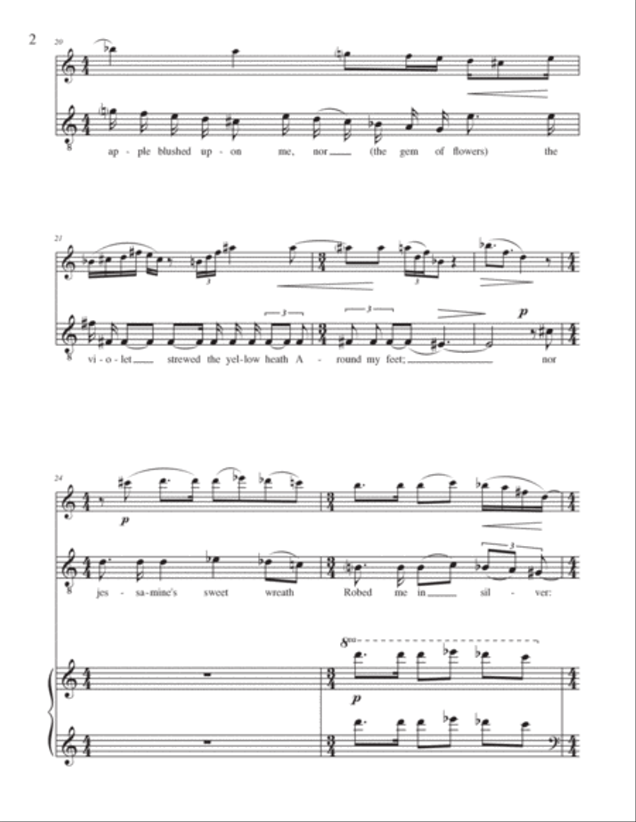 The Poet's Pen for Tenor, Oboe and Piano Small Ensemble scores gallery preview page 2