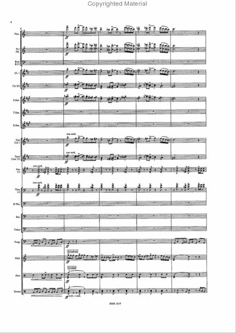Lawrence of Arabia Concert Band scores gallery preview page 4