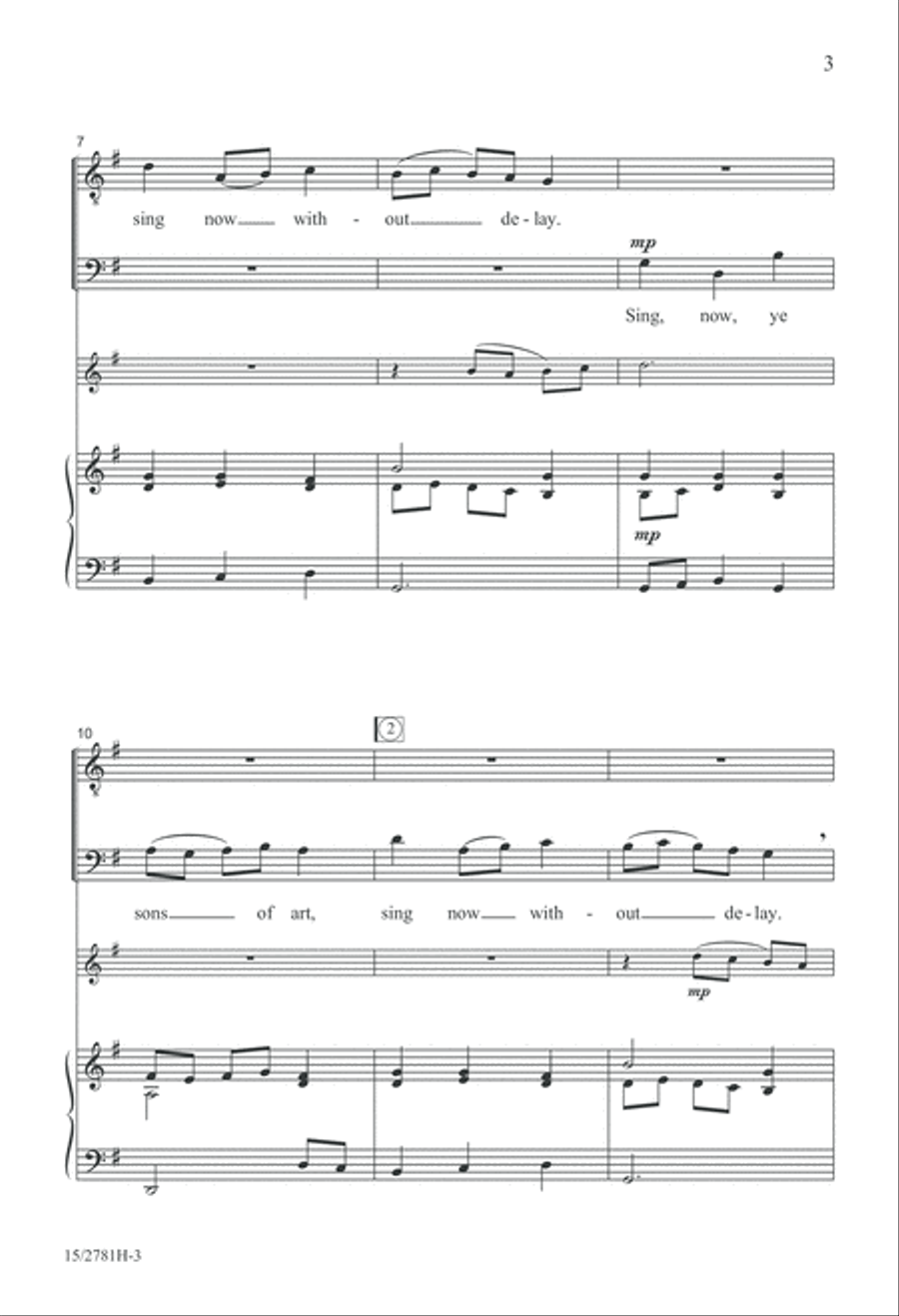 Sing, Now, Ye Sons of Art TB scores gallery preview page 4